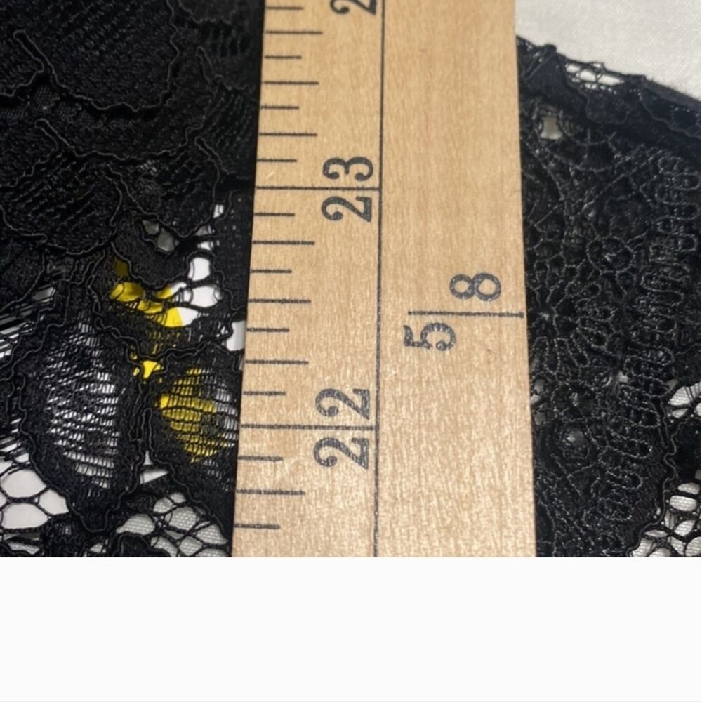 NWT Laundry by Shelli Segal Black Lace Collared Lined Top Women Size M - Picture 13 of 13